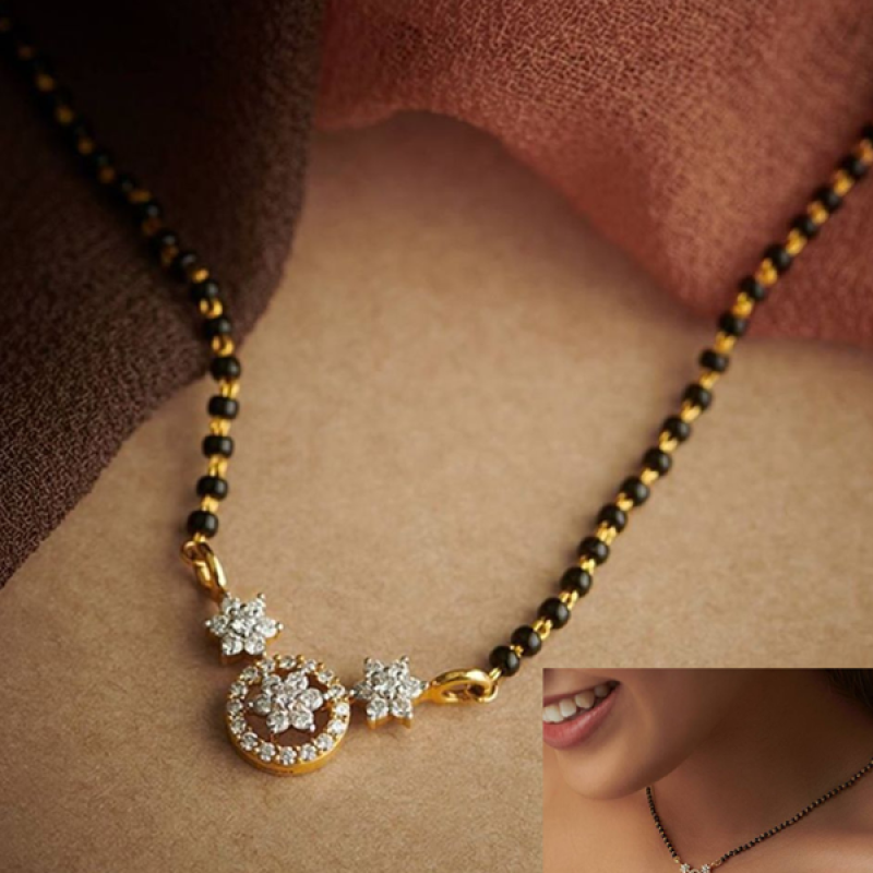 CZ Mangalsutra- Bollywood Celebrity Inspired mangalsutra