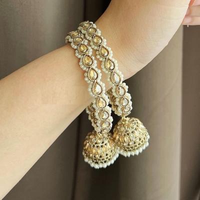 Jhumki Bangles- Polki Bangles- Kundan Bangles