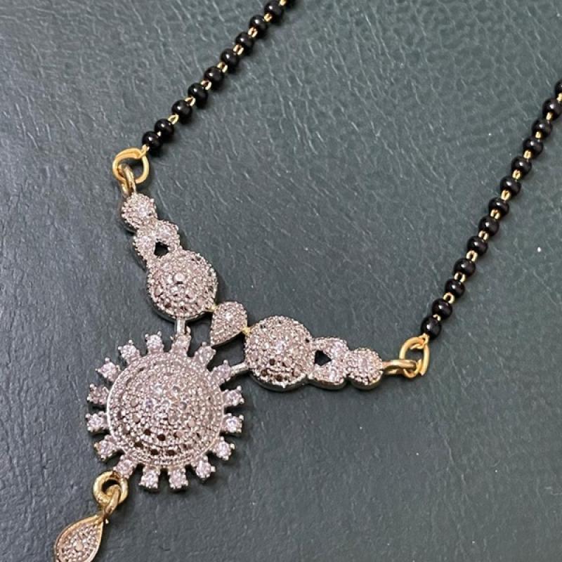 CZ Mangalsutra- Trendy Bollywood Style Mangalsutra Necklace