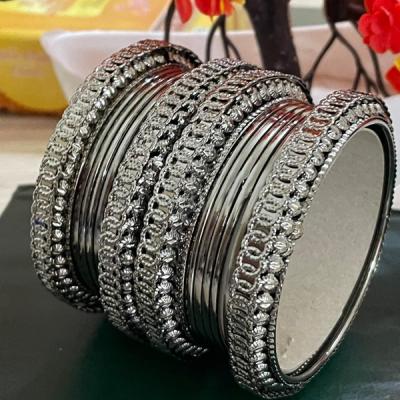 Oxidized Bangles- Silver, Gold Metal Bangles