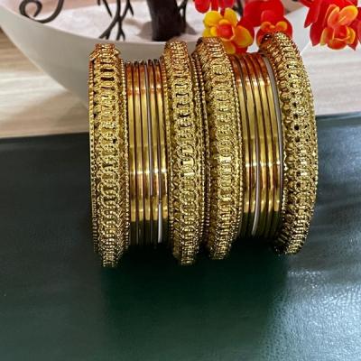 Oxidized Bangles- Silver, Gold Metal Bangles