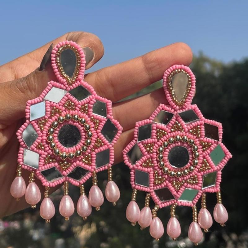 Trendy Earrings- Handwork Earrings for haldi Mehandi