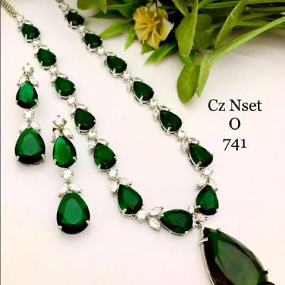 CZ Necklace Set- Celebrity Inspired AD Necklace